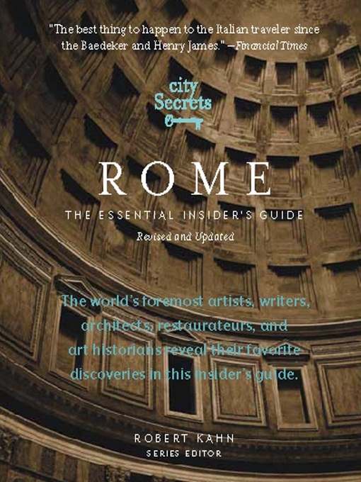 Title details for City Secrets Rome by Robert Kahn - Available